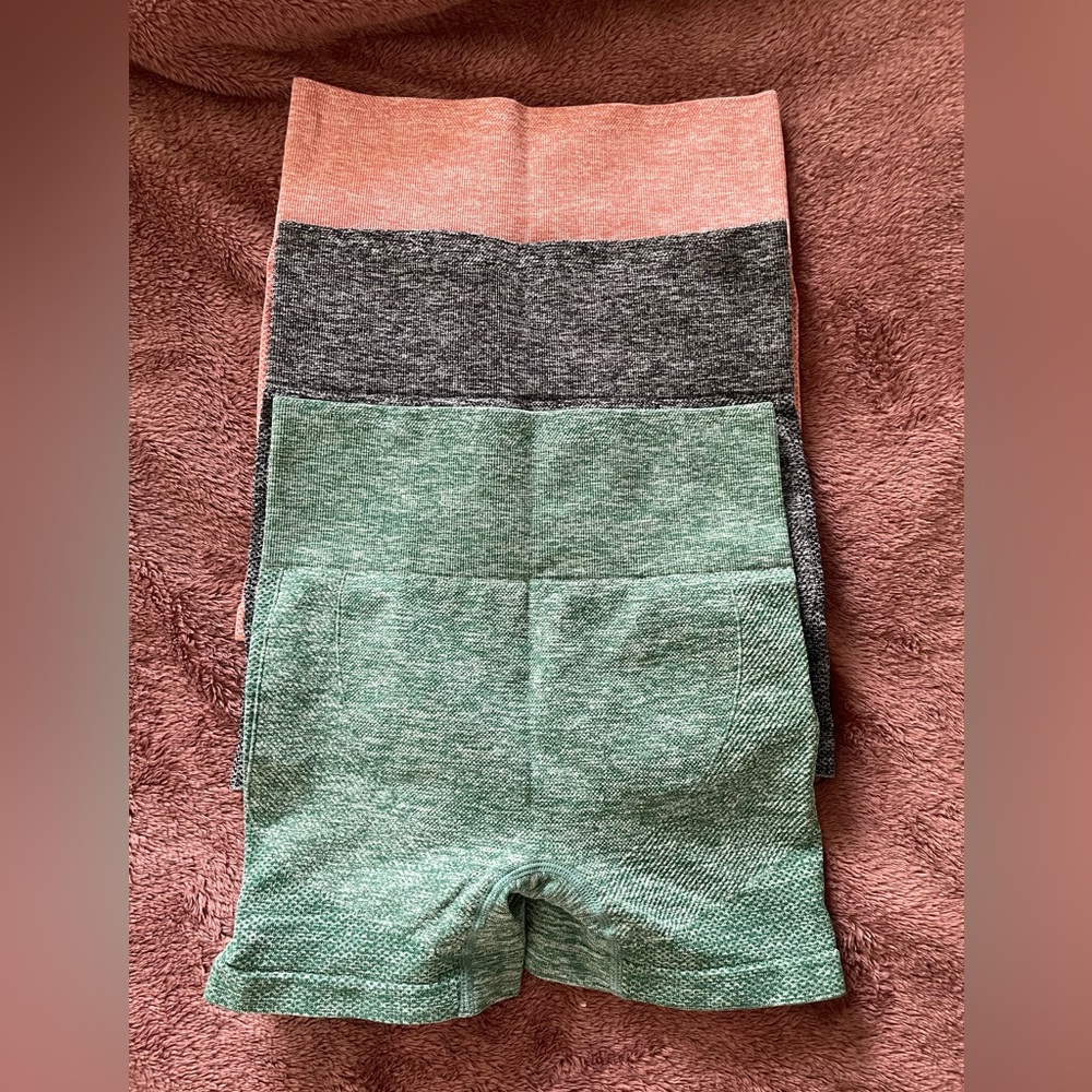 3 piece Women's Workout Shorts